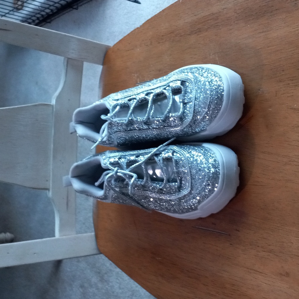 Glitter Tennis Shoes Womans Size 7